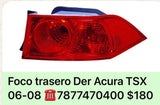 Foco trasero Der Acura TSX 06-08