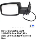 Retrovisor izq Dodge Ram 1500 14-20
