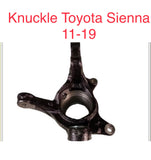 Knuckle izq Toyota Sienna/Highlander/Lexus 11-19