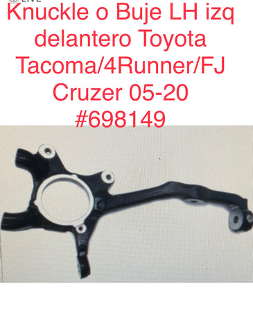Knuckle (buje) izq Toyota Tacoma 05-23