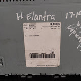 Radio Hyundai Elantra 17-18