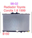 Radiador Toyota Corolla 98-02