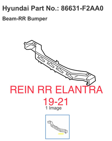 Barra trasera Hyundai Elantra 19-21