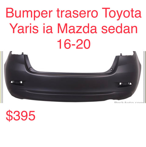 Bumper Trasero Toyota Yaris ia (Mazda)16-20