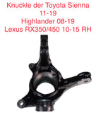 Knuckle der Toyota Sienna/Highlander/Lexus 11-19