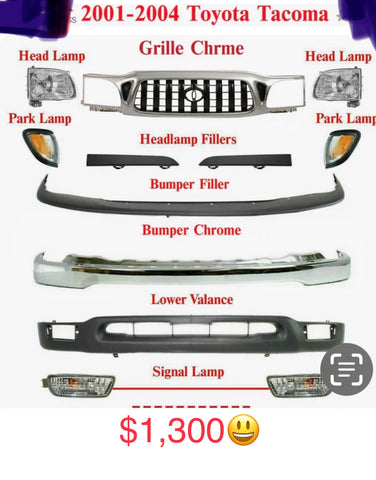 Bumper delantero Toyota Tacoma 01-04